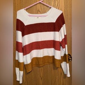 Large Pinque striped sweater